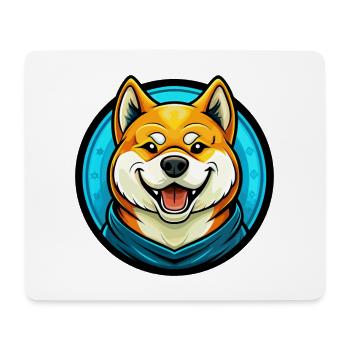 Akita Hund Bunt Kawaii Cartoon Figur Tier - Mousepad (Querformat) - Weiß - Vorne