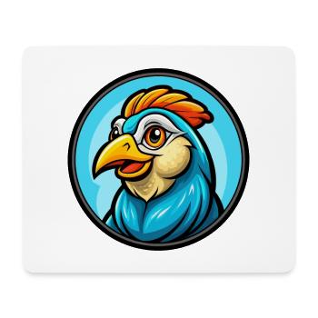 Partridge Colorful Kawaii Cartoon Character Animal - Mouse Pad (horizontal) - white - Front