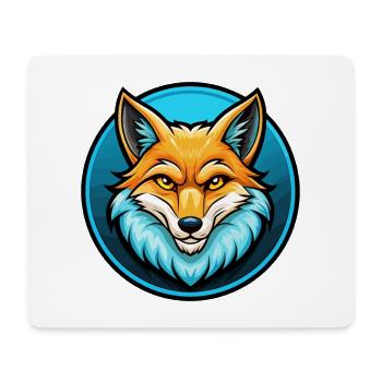 Fuchs Bunte Kawaii Cartoon Figur Clipart Haustier - Mousepad (Querformat) - Weiß - Vorne
