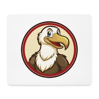 Albatross Colorful Kawaii Cartoon Character Pet - Mouse Pad (horizontal) - white - Front
