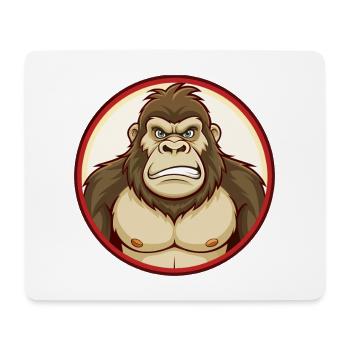 Gorilla Bunte Kawaii Cartoon Figur Clipart - Mousepad (Querformat) - Weiß - Vorne
