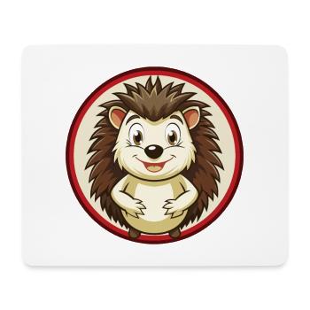 Igel Bunte Kawaii Cartoon Figur Clipart - Mousepad (Querformat) - Weiß - Vorne