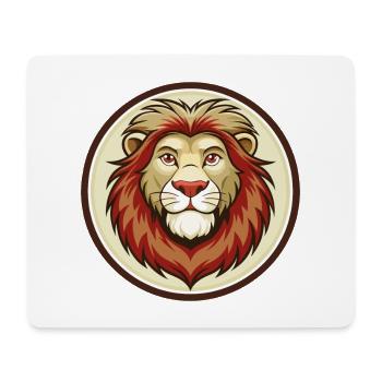 Lion Colorful Kawaii Cartoon Character Clipart Pet - Mouse Pad (horizontal) - white - Front