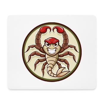 Scorpion coloré Kawaii Dessin animé Personnage Clipart - Tapis de souris (format paysage) - blanc - Devant