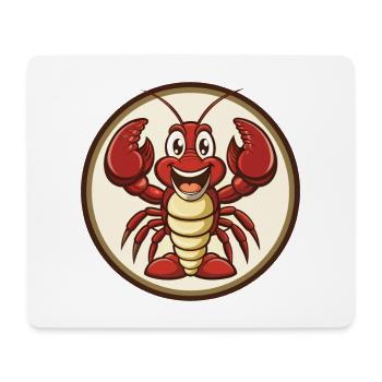Hummer Bunte Kawaii Cartoon Figur Clipart - Mousepad (Querformat) - Weiß - Vorne