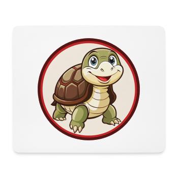 Schildkröte Bunte Kawaii Cartoon Figur Clipart - Mousepad (Querformat) - Weiß - Vorne