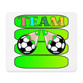 TEAM FOOTBALL TEAM NAME - Mouse Pad (horizontal) - white - Front