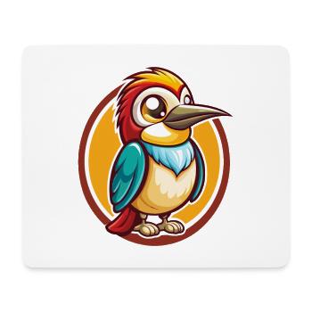 Bienenfresser Lustige Kawaii Cartoon Clipart Tier Haustier - Mousepad (Querformat) - Weiß - Vorne