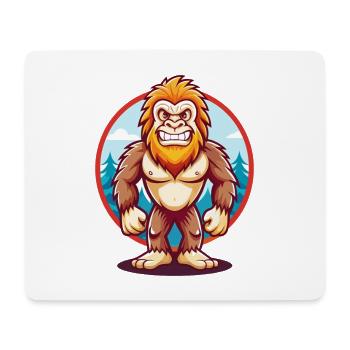 BigFoot Drôle Kawaii Dessin animé Clipart Animal de compagnie - Tapis de souris (format paysage) - blanc - Devant