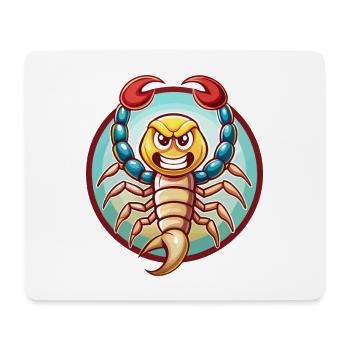 Skorpion Lustig Kawaii Cartoon Clipart Tier Haustier - Mousepad (Querformat) - Weiß - Vorne