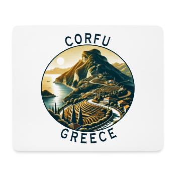 Korfu Griechenland Insel Design - Mousepad (Querformat) - Weiß - Vorne