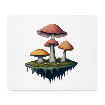 ENCHANTED MUSHROOM ISLAND - Mouse Pad (horizontal) - white - Front