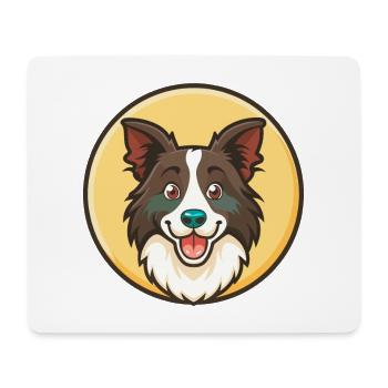 Border Collie Hunderasse Cartoon Kawaii Clipart Haustier - Mousepad (Querformat) - Weiß - Vorne