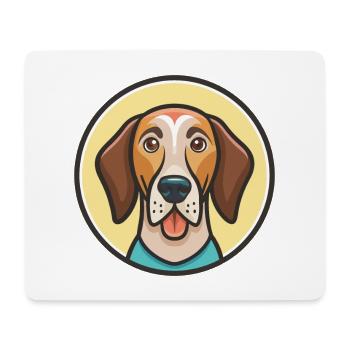 Bulgarischer Schweißhund, Hunderasse, Cartoon, Kawaii, Haustier - Mousepad (Querformat) - Weiß - Vorne