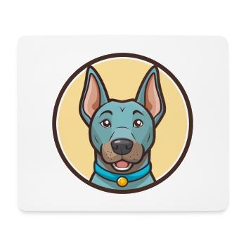 Bleu Thai Ridgeback Chien Race Drôle Dessin Animé Kawaii - Tapis de souris (format paysage) - blanc - Devant
