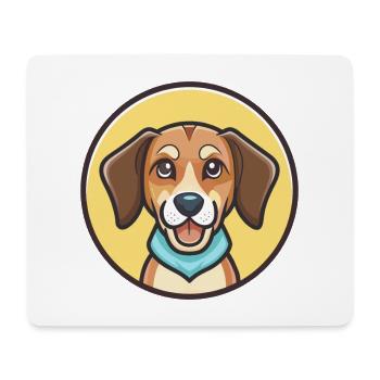 Kanarischer Warren Hound Hunderasse Cartoon Kawaii Haustier - Mousepad (Querformat) - Weiß - Vorne