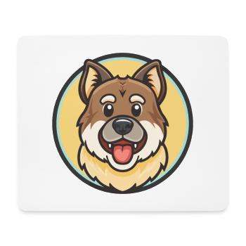 Caucasian Ovcharka Dog Breed Cartoon Kawaii - Mouse Pad (horizontal) - white - Front
