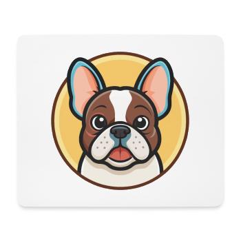 Chien Francais Blanc Et Noir Dog Breed Cartoon Pet - Mouse Pad (horizontal) - white - Front