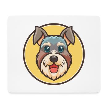 Cesky Terrier Hunderasse Cartoon Kawaii Clipart Haustier - Mousepad (Querformat) - Weiß - Vorne