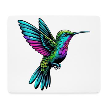 Kolibri - Mousepad (Querformat) - Weiß - Vorne