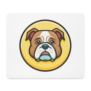 Continental Bulldog Hunderasse Lustiger Cartoon Kawaii - Mousepad (Querformat) - Weiß - Vorne