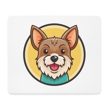 Chilean Terrier Dog Breed Cartoon Kawaii Clipart - Mouse Pad (horizontal) - white - Front