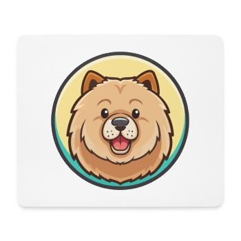 Chow Chow Hund Rasse Karikatur Kawaii Clipart Tier - Mousepad (Querformat) - Weiß - Vorne