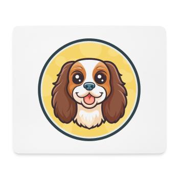 Englisch Spielzeug Spaniel Hund Rasse Lustig Karikatur Kawaii - Mousepad (Querformat) - Weiß - Vorne