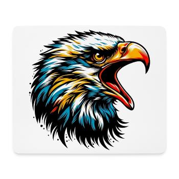 Adler - Mousepad (Querformat) - Weiß - Vorne