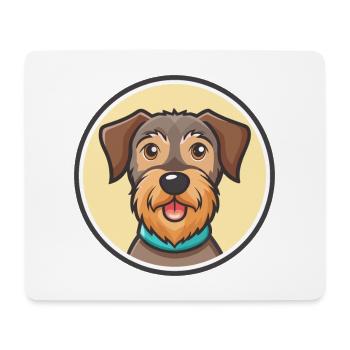 Deutscher Jagdterrier Hunderasse Karikatur Kawaii - Mousepad (Querformat) - Weiß - Vorne