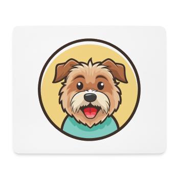 Glen Of Imaal Terrier Chien Race Dessin Animé Kawaii Pet - Tapis de souris (format paysage) - blanc - Devant