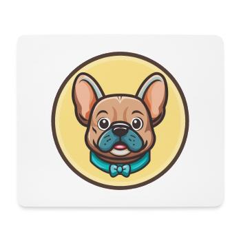 Grand Bleu de Gascogne Race Chien Dessin Animé Kawaii - Tapis de souris (format paysage) - blanc - Devant