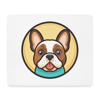 Grand Anglo Francais Blanc Et Noir Dog Cartoon Pet - Mouse Pad (horizontal) - white - Front