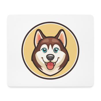 Labrador Husky Hunderasse Cartoon Kawaii Clipart - Mousepad (Querformat) - Weiß - Vorne