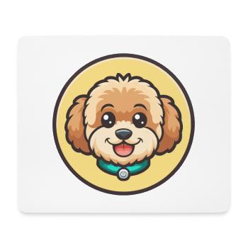 Maltipoo Hunderasse Bunte Karikatur Kawaii Clipart - Mousepad (Querformat) - Weiß - Vorne