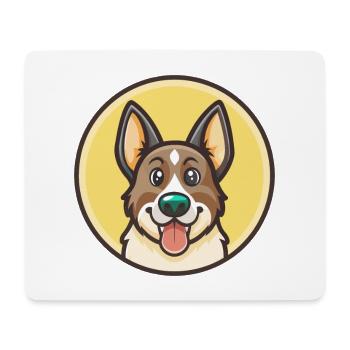 Harrier Dog Breed Cartoon Character Kawaii Clipart - Mouse Pad (horizontal) - white - Front