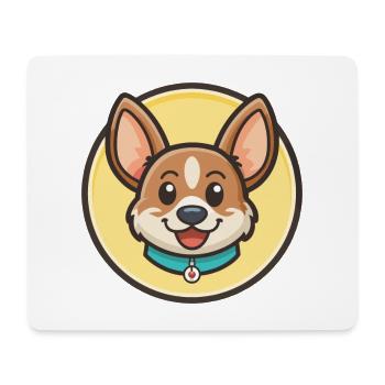 Lapinporokoira Hunderasse Cartoon Kawaii Clipart - Mousepad (Querformat) - Weiß - Vorne