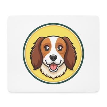 Kooikerhondje Dog Breed Cartoon Kawaii Clipart Pet - Mouse Pad (horizontal) - white - Front