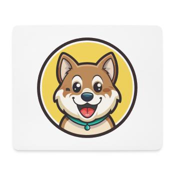 Kintamani Chien Race Dessin Animé Kawaii Clipart Animal - Tapis de souris (format paysage) - blanc - Devant