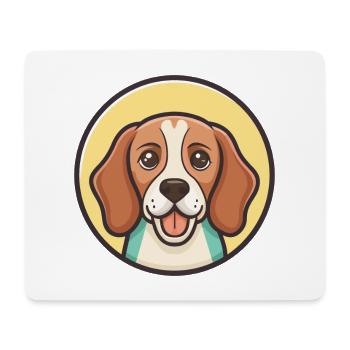 Kerry Beagle Dog Breed Cartoon Kawaii Clipart Pet - Mouse Pad (horizontal) - white - Front