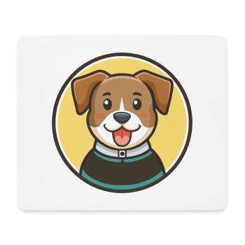 Pastor Garafiano Hunderasse Cartoon Kawaii Clipart - Mousepad (Querformat) - Weiß - Vorne