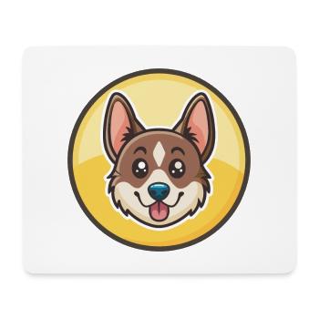 Nouvelle-Zélande Race Chien Drôle Dessin Animé Kawaii Clipart - Tapis de souris (format paysage) - blanc - Devant