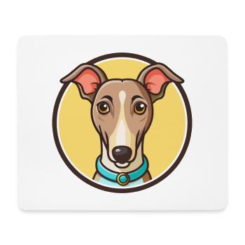 Rampur Windhund Hunderasse Cartoon Kawaii Clipart - Mousepad (Querformat) - Weiß - Vorne