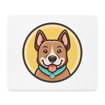 Sapsali Dog Breed Cartoon Character Kawaii Clipart - Mouse Pad (horizontal) - white - Front