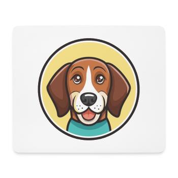 Schweizerischer Niederlaufhund Race de chien Dessin animé - Tapis de souris (format paysage) - blanc - Devant