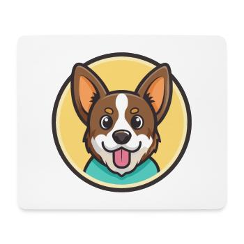 Schillertovare, Hunderasse, Karikatur, Kawaii, Clipart - Mousepad (Querformat) - Weiß - Vorne
