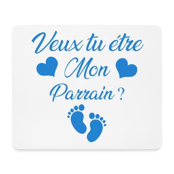 parrain - Tapis de souris (format paysage) - blanc - Devant