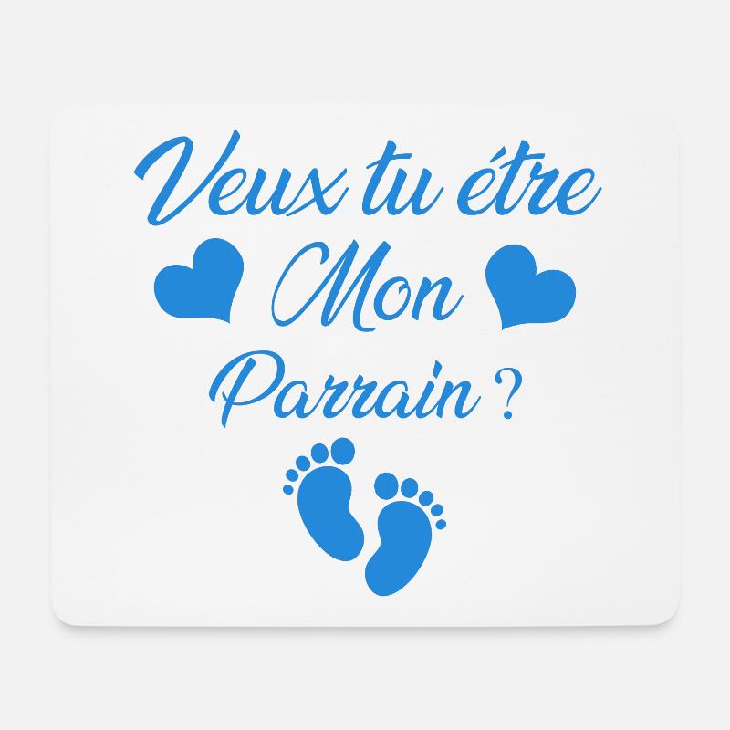 parrain - Tapis de souris (format paysage) - blanc