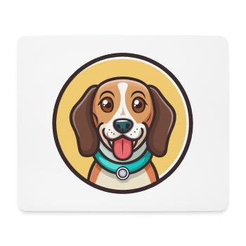 Cinghalais Chien Chien Race Dessin Animé Kawaii Clipart Animal de compagnie - Tapis de souris (format paysage) - blanc - Devant