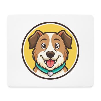 Slovensky Kopov Dog Breed Cartoon Kawaii Clipart - Mouse Pad (horizontal) - white - Front